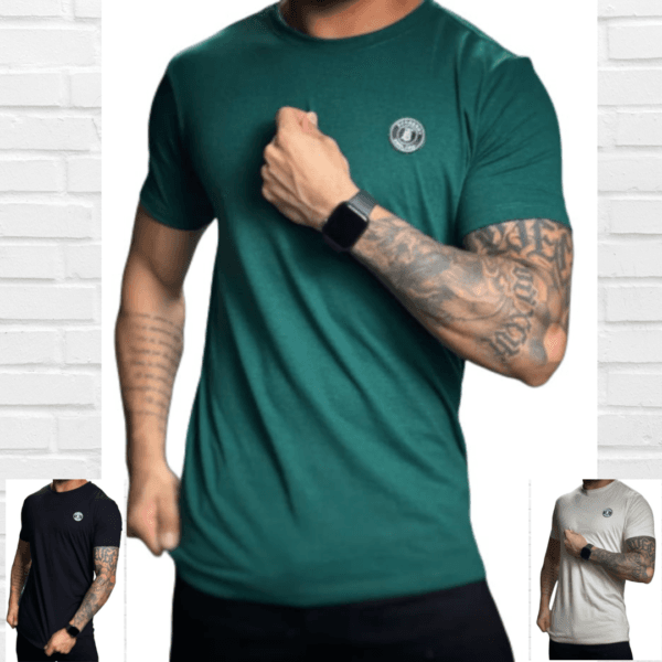 Camiseta Bur Fio 40.1 com elastano.