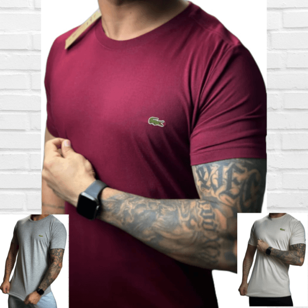 Camiseta Lacoste fio 40.1 com elastano