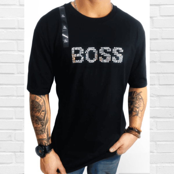 Camiseta Boss Malha Italiana.