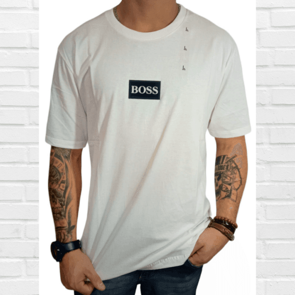 Camiseta  Boss Malha Italiana.