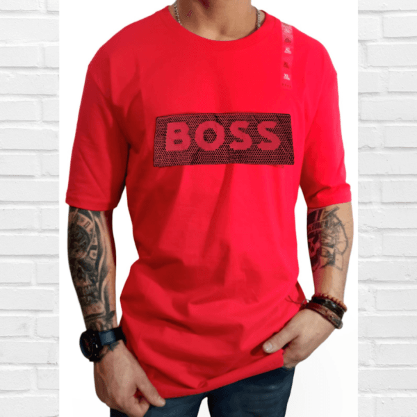 Camiseta Boss Malha Italiana.