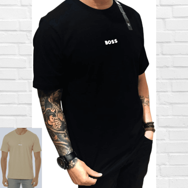 Camiseta Boss Malha Italiana.