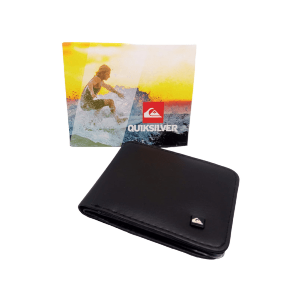 Carteira em couro, Quiksilver.